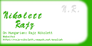 nikolett rajz business card